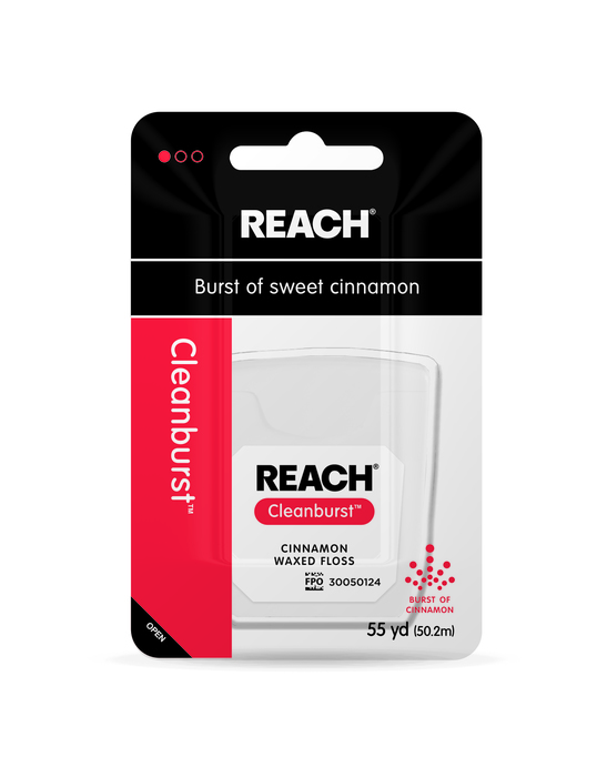 REACH FLOSS CLEANBRST WAXED CINAMON 55YD