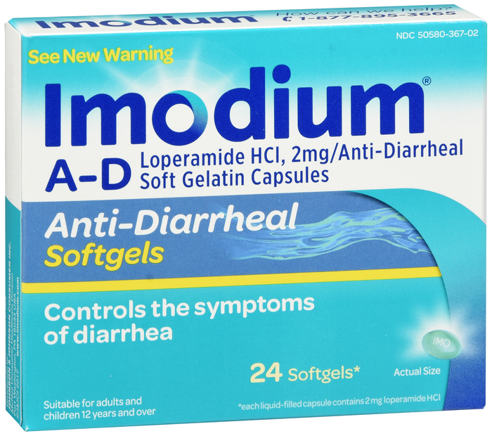 Imodium A-D Anti-Diarrheal Relief Softgels 24ct