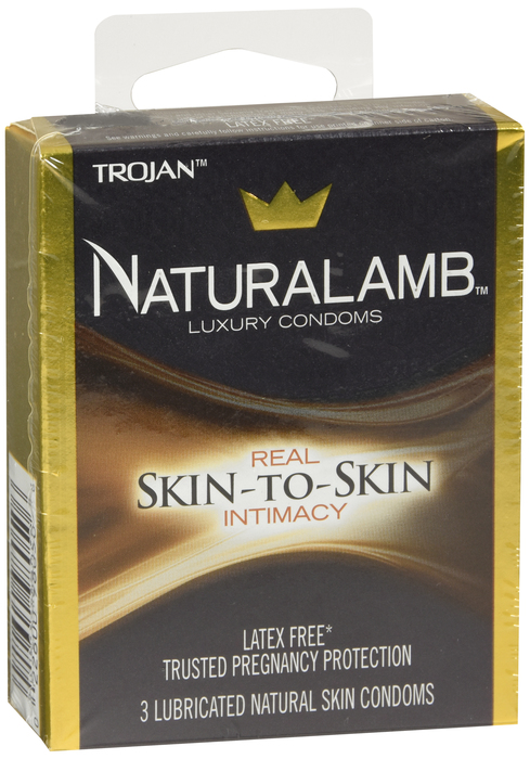 Trojan NaturaLamb Latex-Free Luxury Condoms 3ct