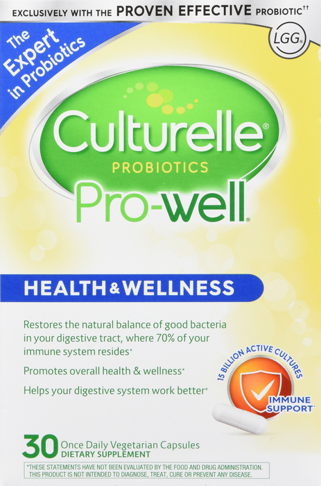 Culturelle Probiotic Health & Wellness Capsules 30ct