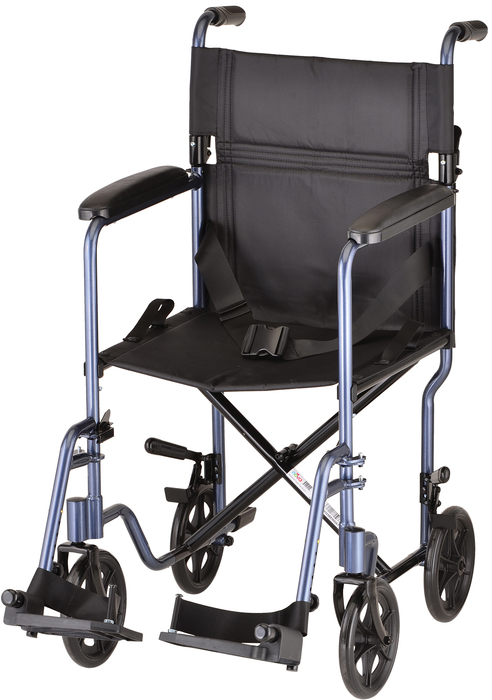 NOVA Transport Chair 19" 329B Lightweight Blue