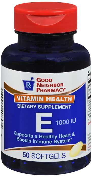 Good Neighbor Pharmacy Vitamin E 1000 IU Softgels 50ct