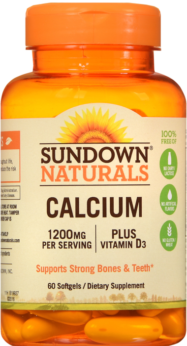 SUNDOWN CALCIUM+D 1200MG SOFTGEL 60 CT