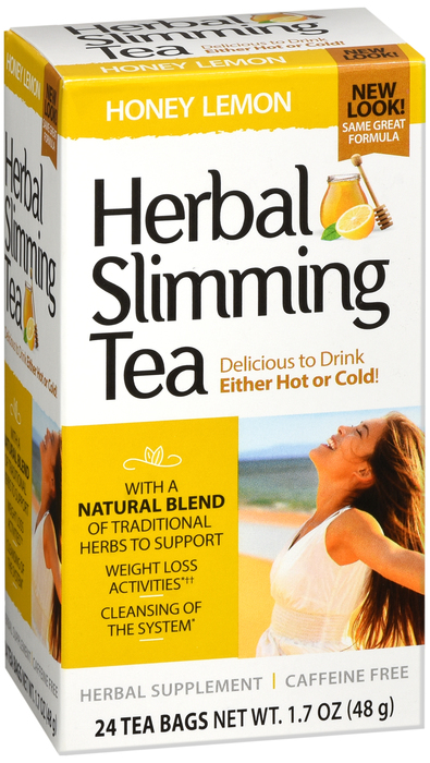 21st Century Herbal Slimming Tea Honey Lemon Bags 24ct