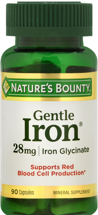 Nature's Bounty Iron Easy 28mg Capsules 90ct