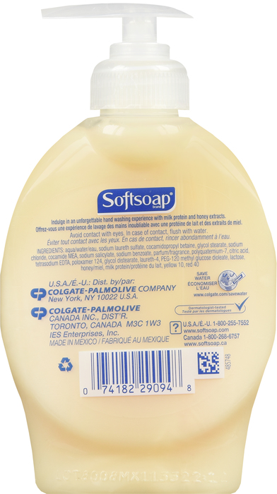 SOFTSOAP PUMP MILK PROTEIN HONEY 7.5OZ