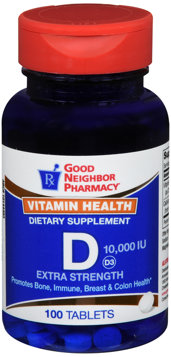 Good Neighbor Pharmacy Vitamin D 10000 IU Tablets 100ct