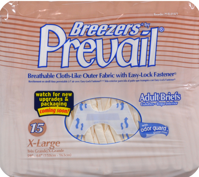 PREVAIL BRIEF BREEZER BREATHABLE XL 4X15