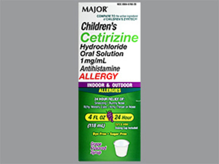 CETIRIZINE HCL CHILD 1MG-ML SOL 118 ML