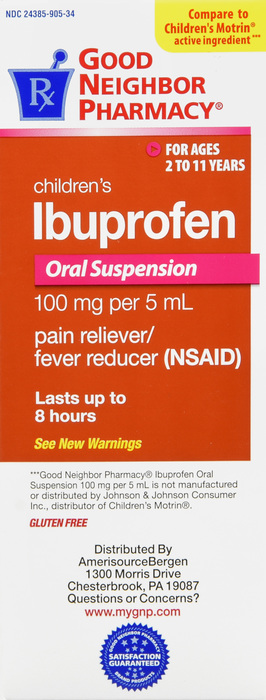 Good Neighbor Pharmacy Children's Ibuprofen 100mg Berry Liquid 8oz