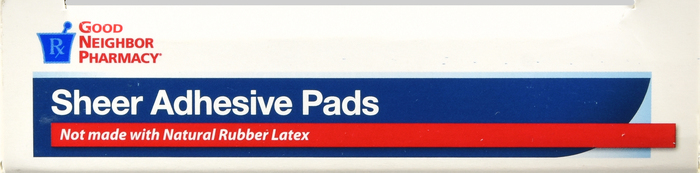 Good Neighbor Pharmacy Sheer Adhesive Pads 3x4 10ct