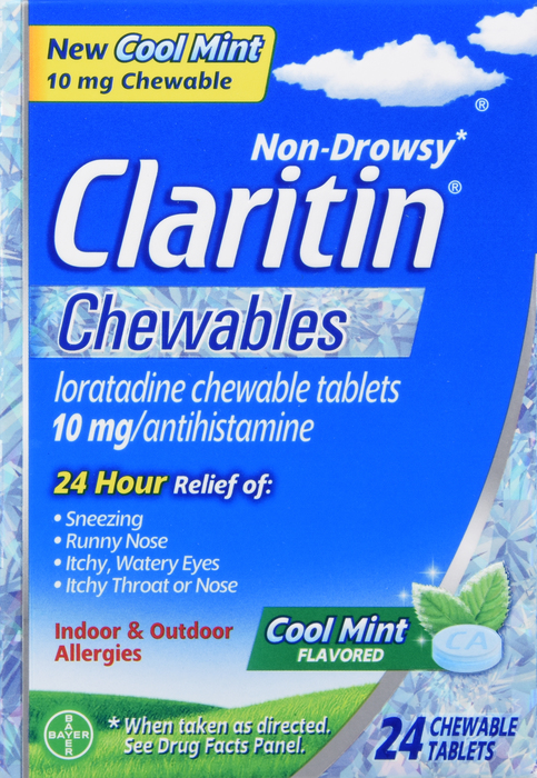 Claritin Cool Mint Chewable Tablets 24ct