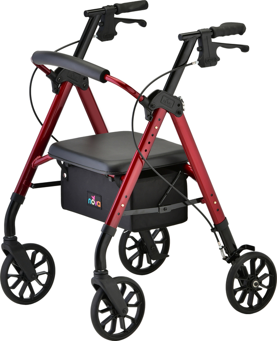 NOVA New Star 8 Rollator Red