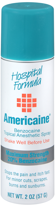 Americaine Benzocaine 20% Aero Spray 2oz