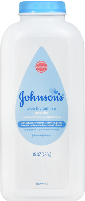 Johnson's Baby Powder with Aloe Vera & Vitamin E 15oz