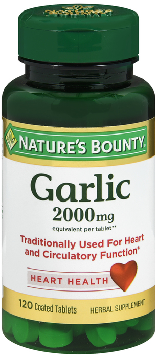 GARLIC 2000MG ODOR FR TAB 120CT NAT BNTY