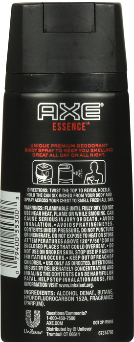 Axe Body Spray Essence 4oz