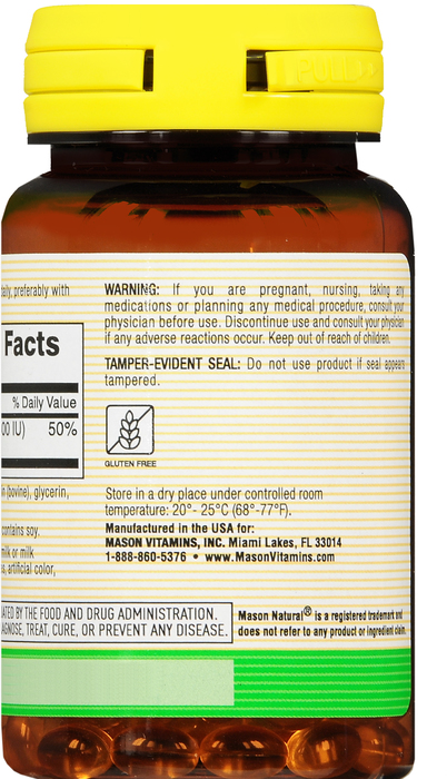 Mason Natural Vitamin D 400IU Softgel 100ct