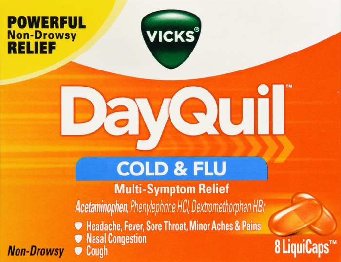 DAYQUIL COLD & FLU LCP 8CT