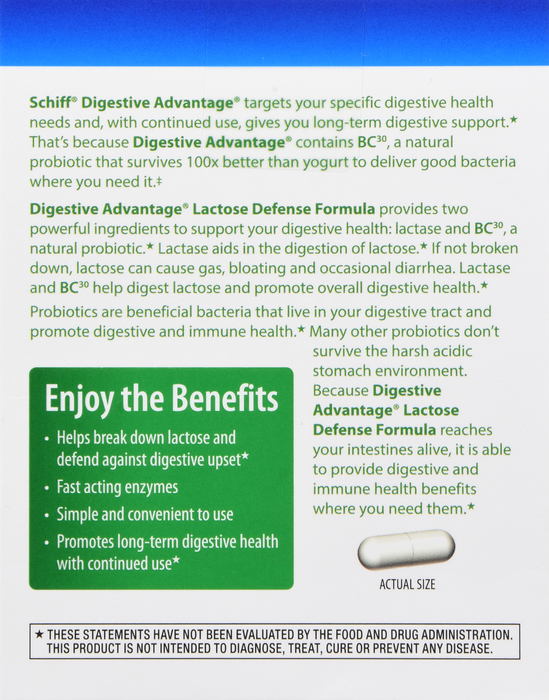 DIGESTIVE ADVANTAGE LACTOSE CAPLET 32CT