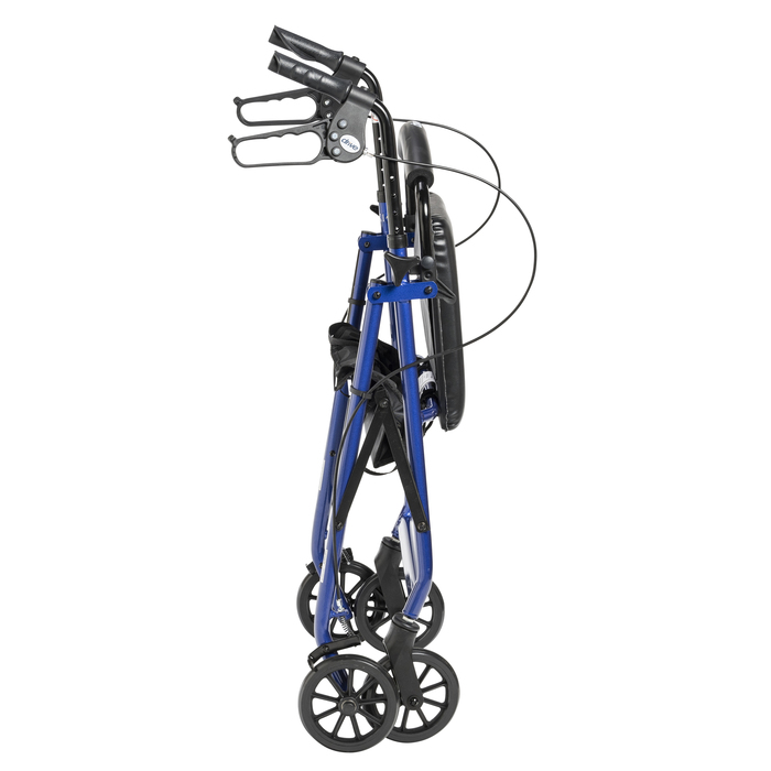 Rollator Aluminum with Seat Blue 6" Wheels