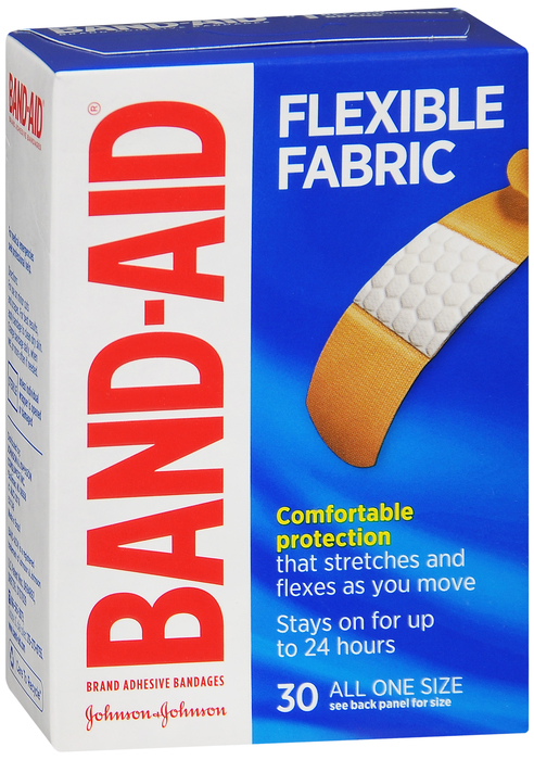 BAND-AID Flexible Fabric Adhesive Bandages, One Size 30ct