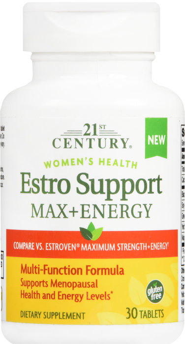 21st Century Estro Support Max + Energy Tablets 30ct