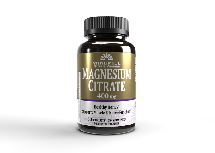 Windmill Magnesium Citrate 400mg Tablets 60ct