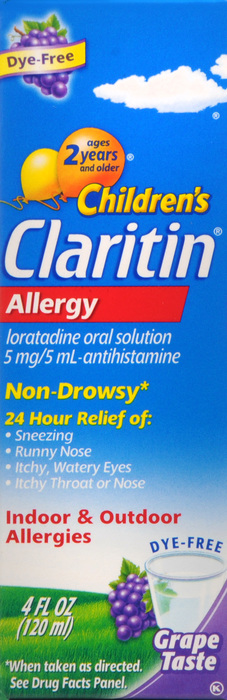 Claritin Children's 24 Hour Allergy Relief Dye-Free Grape Syrup 4oz