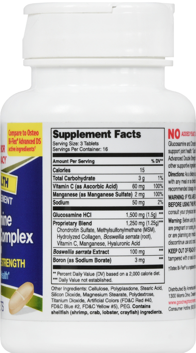 Good Neighbor Pharmacy Glucosamine Chondroitin Advanced Double Strength Tablets 50ct