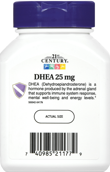 21st Century DHEA-25mg Capsules 90ct