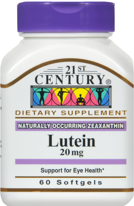 21st Century Lutein 20mg Softgels 60ct