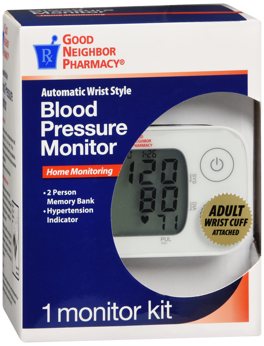 Good Neighbor Pharmacy Automatic Wrist Style Blood Pressure Monitor 1ct