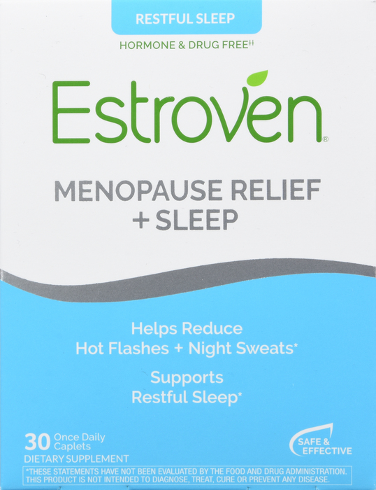 Estroven Menopause Symptom Relief + Sleep Caplets 30ct