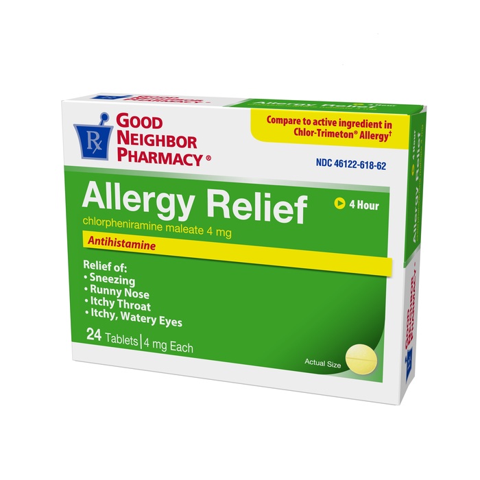 Good Neighbor Pharmacy Allergy Chlorpheniramine 4mg Tablets 24ct