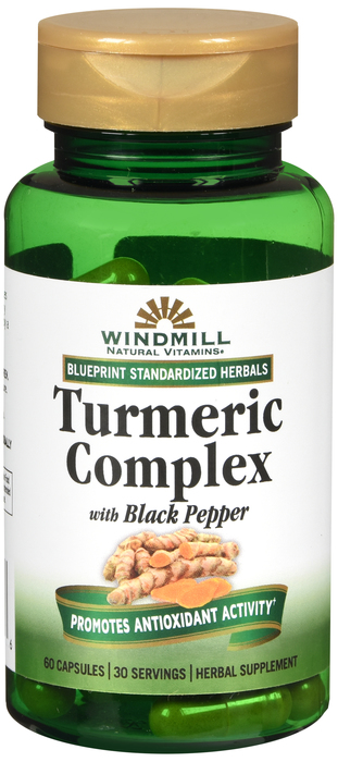 Windmill Turmeric Complex Black Pepper Capsules 60ct