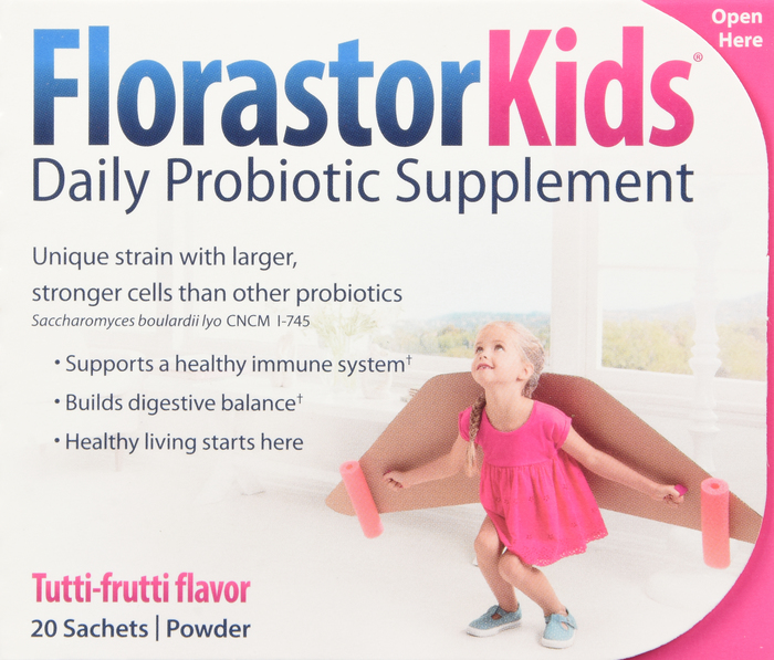 Florastor Kids Daily Probiotic Supplement 250mg Packets 20ct