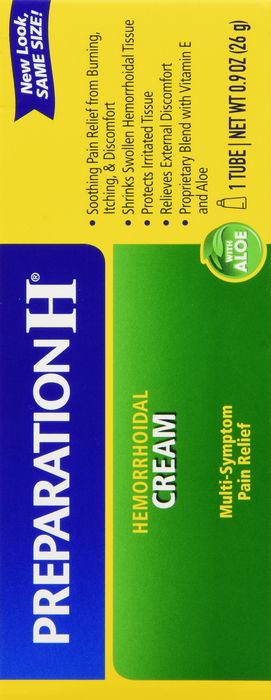 Preparation H Multi-Symptom Relief Hemorrhoidal Cream with Aloe 0.9oz