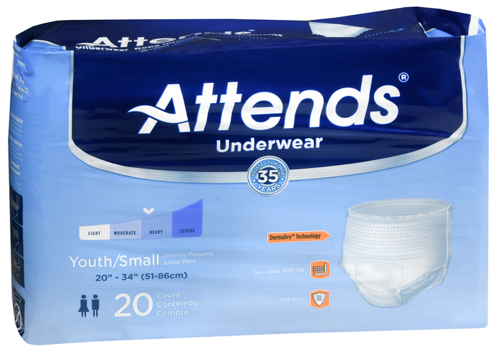 ATTENDS PROTECTIVE UNDERWEAR SUPER PLUS YOUTH 4X20CT