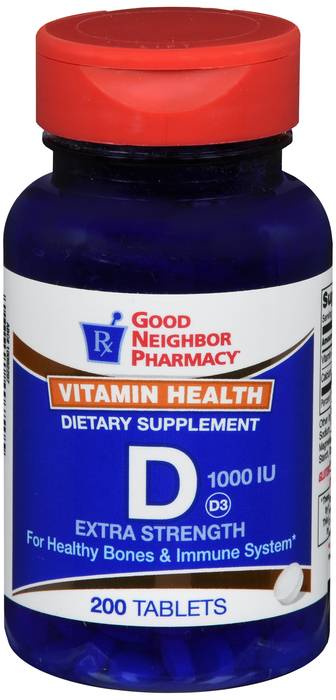 Good Neighbor Pharmacy Vitamin D 1000 IU Tablets 200ct