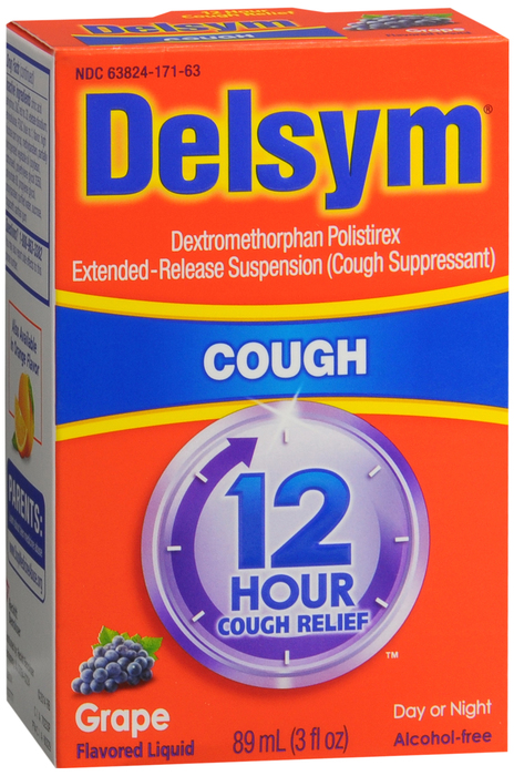 Delsym 12 Hour Adult Cough Suppressant Grape Liquid 3oz