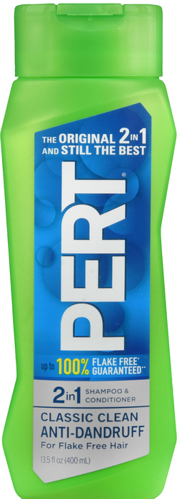 Pert Classic Clean 2 in 1 Anti Dandruff Shampoo & Conditioner 13.5oz