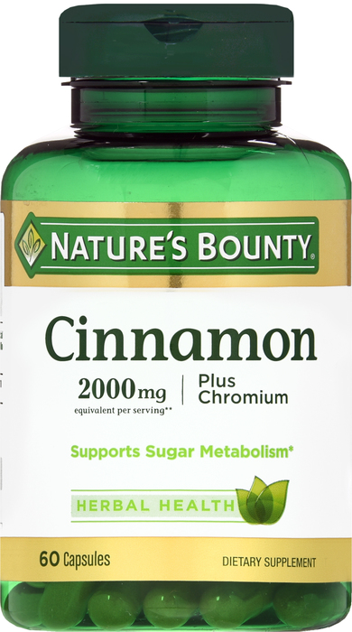 CINNAMON+CHROM 2000MG CAP 60CT NAT BNTY