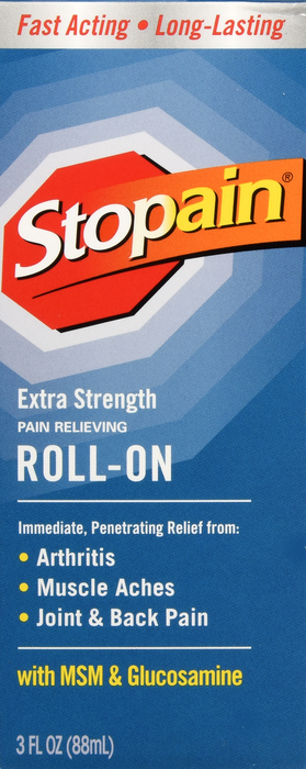 Stopain Extra Strength Pain Relieving Roll-On 3oz