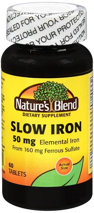 IRON SLOW RELEASE TAB 60CT NAT BLEND