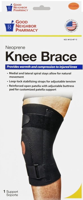 Good Neighbor Pharmacy Neoprene Knee Brace Black Extra Large 1ct