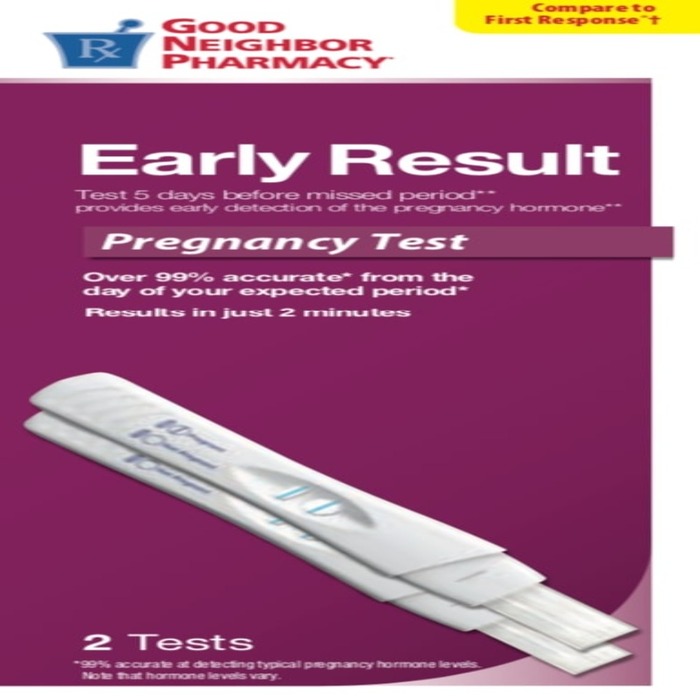 Good Neighbor Pharmacy Early Result Pregnancy Test 2ct