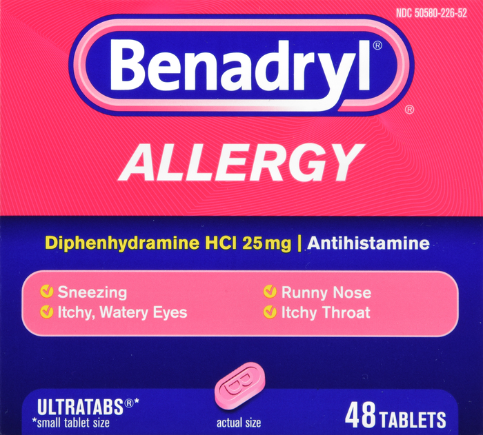 Benadryl Ultratabs Tablets 48ct