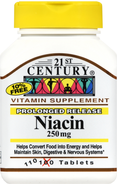 21st Century Niacin 250mg Tablets 110ct