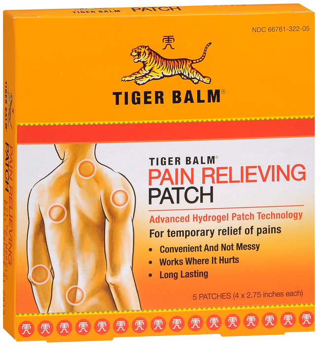 Tiger Balm Pain Relieving Patch 5ct